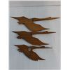 Image 2 : Vintage Set of 3 Wallmount Wooden Cranes