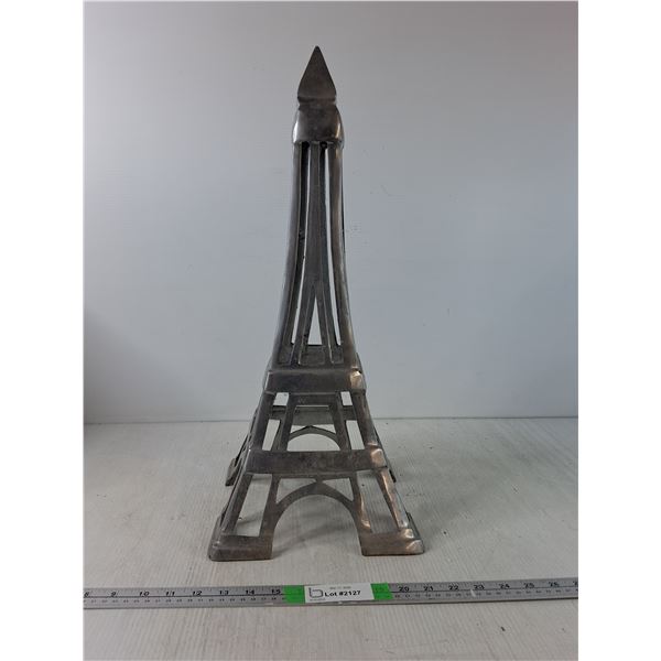 Metal Eiffel Tower Stature 23" Tall ( as is, cannot ship)