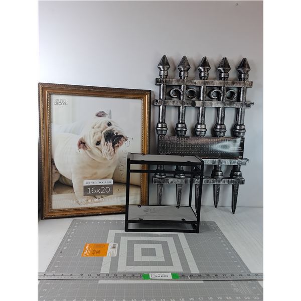 16"x20" Picture Fraeme, Decorative Gates,  2 Tier Bathroom Tower, Fiskars Cutting Mat ( cannot ship)