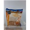 Image 2 : (2) Bags of Ground Walnut Shell Bedding ( partially full), Storage Bin With Lid ( cannot ship)