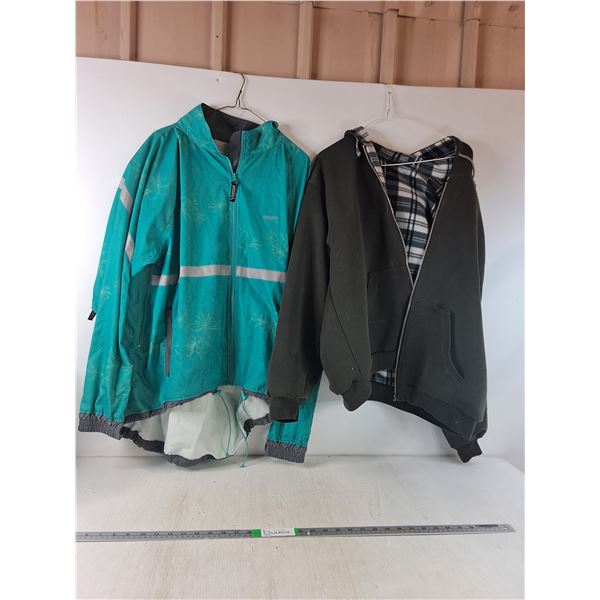 Running Room Jacket 2XL, Fleece Hoodie ( broken zipper)