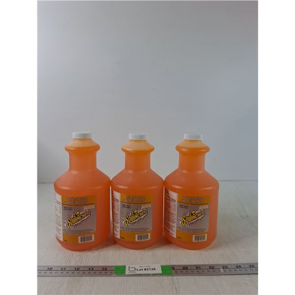 (3) Jugs Of Sqwincher Sports Drink Concentrate ( cannot ship)