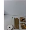 Image 2 : Picture Frame, Brass Extension Rods, Misc