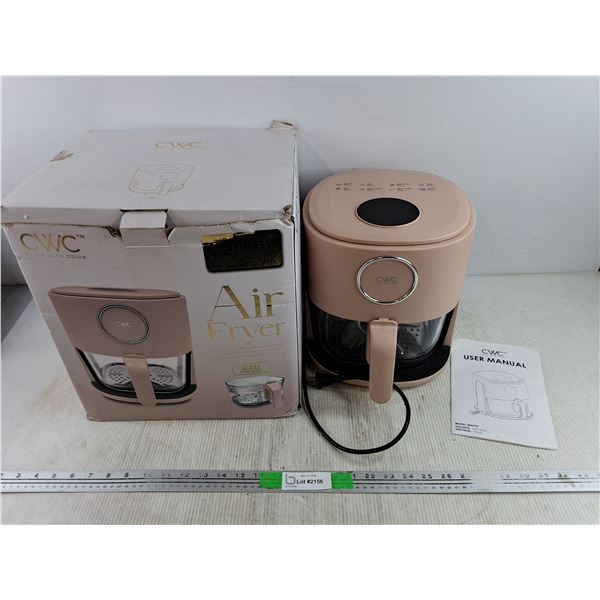 CWC Air Fryer With Glass Basket (powers on, as is,) - PICK UP ONLY