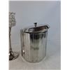 Image 3 : (2) Tea Light Candle Holder(up to 14"),  Bucket With Lid
