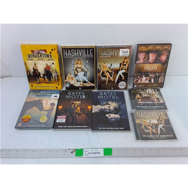 DVDs & CDs- Heartland, Bates Motel, Bordertown, Misc.