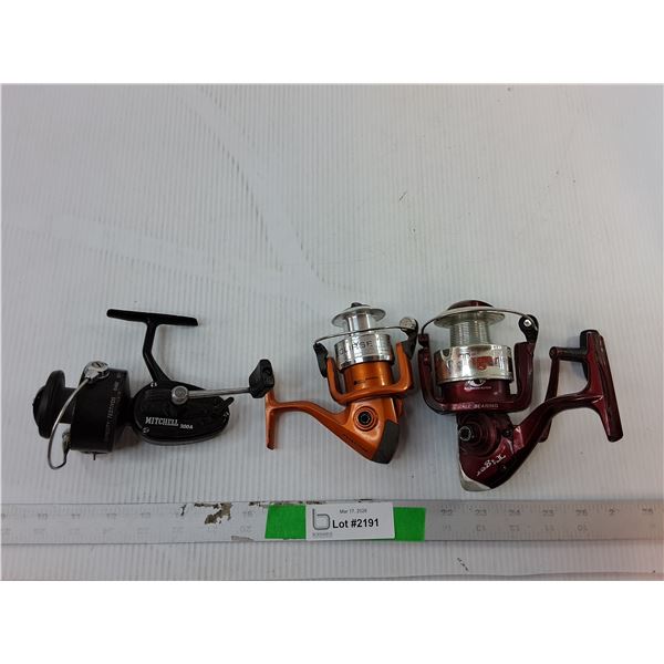 (3) FIshing Reels- Shakespeare, Eclipse & Mitchell