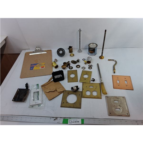 Clipboard, Outlet Plates, Knife Sharpener, Misc. (Cannot Ship Varathane)