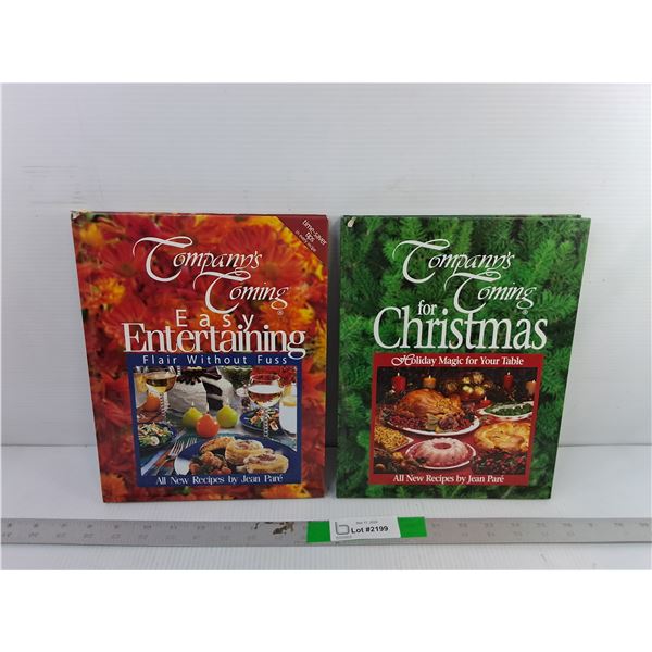 (2) Company's Coming Cookbooks- Christmas & Easy Entertaining