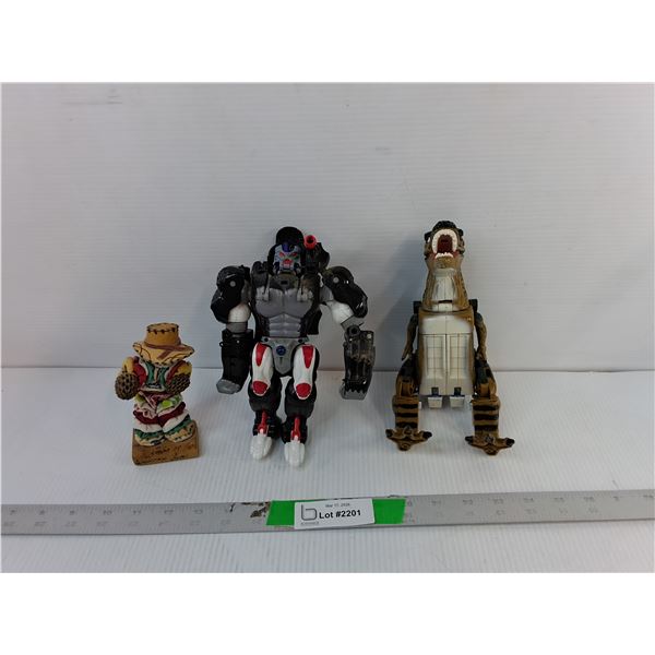 (2) Transformer Toys & Cuban Souvenir Doll