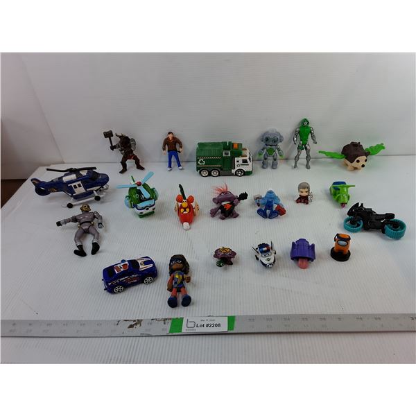 Toy Figurines- Smurfs, Among Us, Peter Parker, Misc.