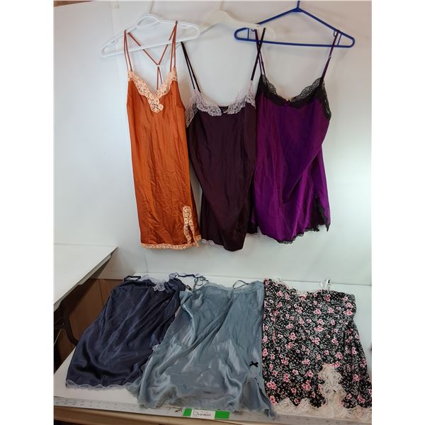 (6) Victoria's Secret Slip Dresses- L