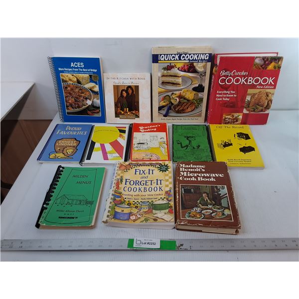 (12) Cookbooks- Oprah Winfrey, Slow Cooker, Microwave, Misc.