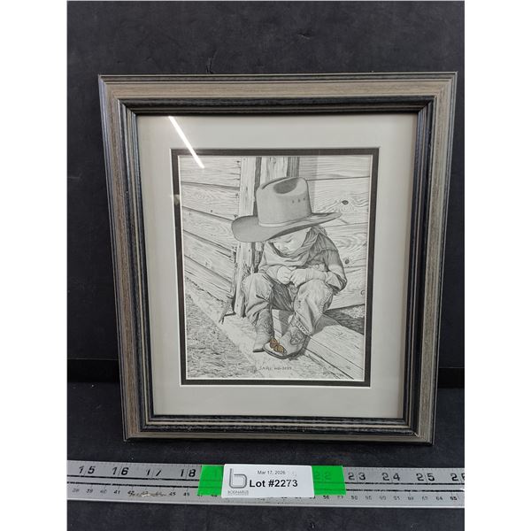 Framed Wall Art Print by Bernie Brown 11" x 10"