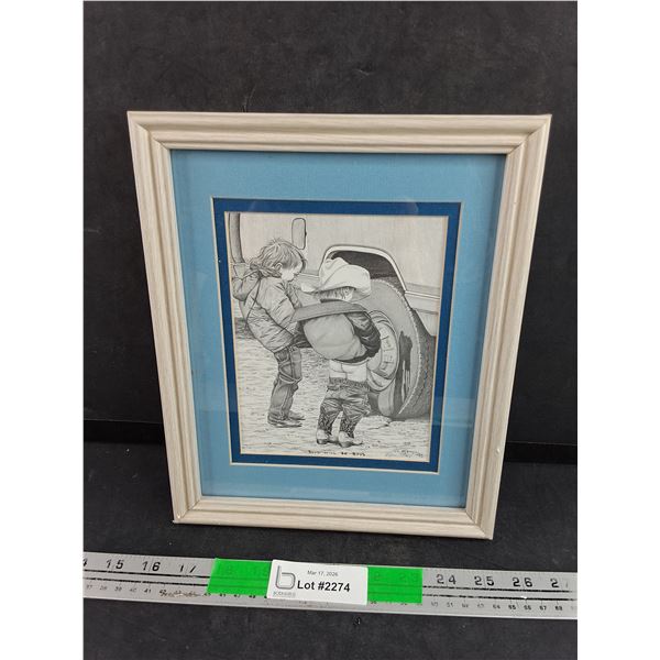 Framed Wall Art Print by Bernie Brown 11" x 9"