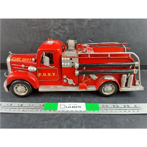 Vintage F.DN.Y Toy Firetruck