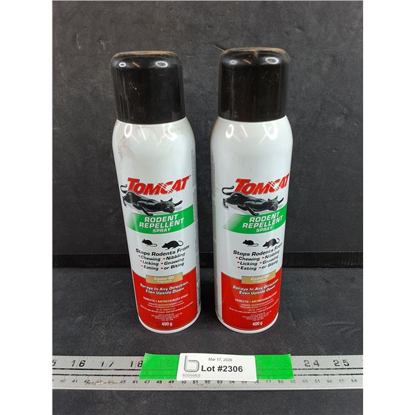 (2) Tomcat Rodent Repellent Sprays - Used - PICKUP ONLY