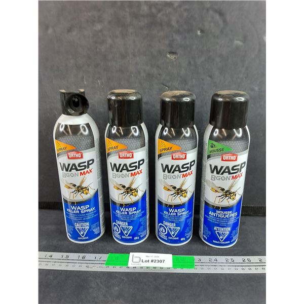 Ortho Wasp Bgon Max Wasp Killer Sprays & Mousse - Used, PICKUP ONLY
