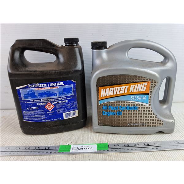 4L Universal Antifreeze & Harvest King SAE 5W40 Synthetic Engine Oil - PICKUP ONLY