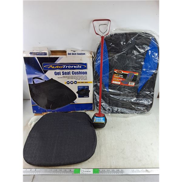Auto Trends Gel Seat Cushion, Power Fist 25 lb Quick Release Magnetic Pickup Tool, Car Seat Cushion