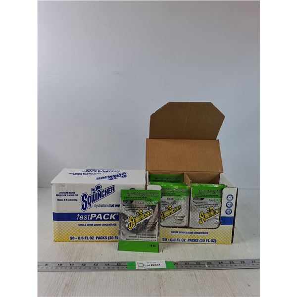 (2) Boxes Of Squincher  Sport Drink Concentrate- Lemon Lime Flavour - PICK UP