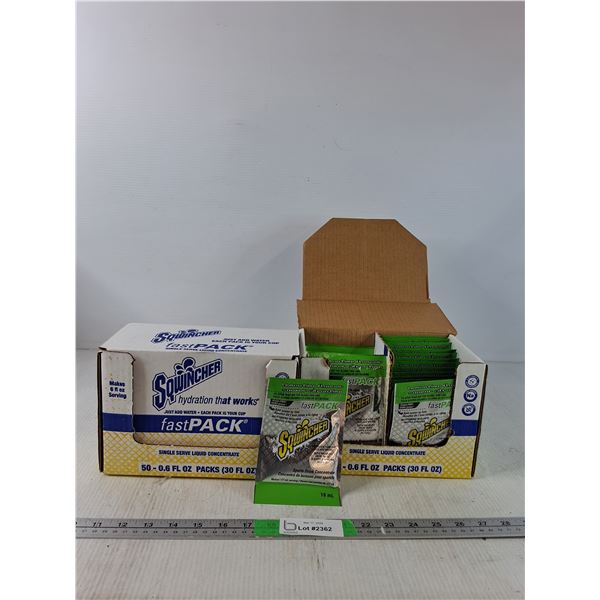 (2) Boxes Of Squincher Sport Drink Concecntrate- Lemon Lime Flavour - PICK UP