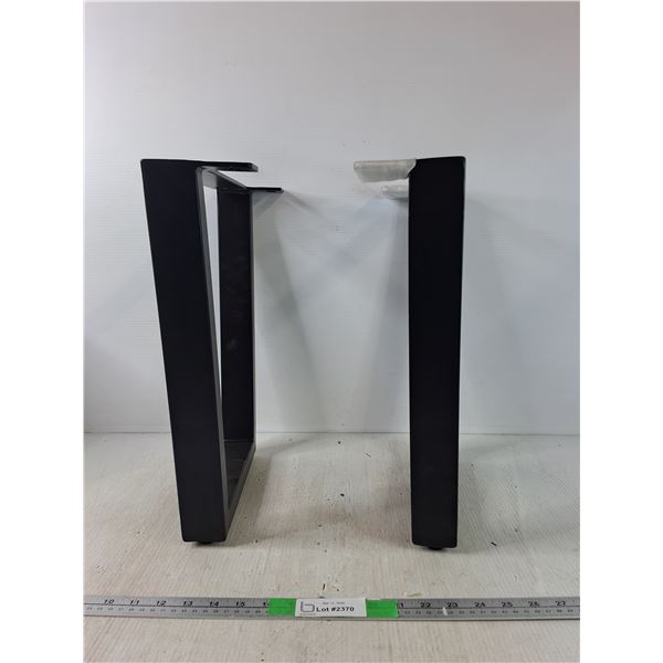 (2) Black Metal Coffee Table Legs - PICK UP ONLY