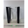 Image 1 : (2) Black Metal Coffee Table Legs - PICK UP ONLY