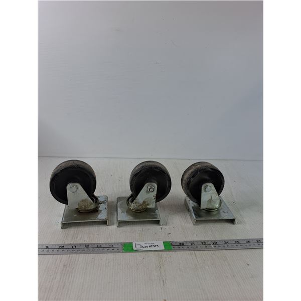 (3) Swivel Wheel Castors