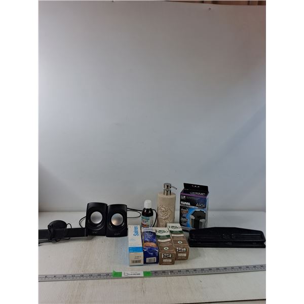 Soap Dispensor, Hole Puncher, Teeth Whitening Toothpaste,Air Pump,Misc - PICK UP ONLY