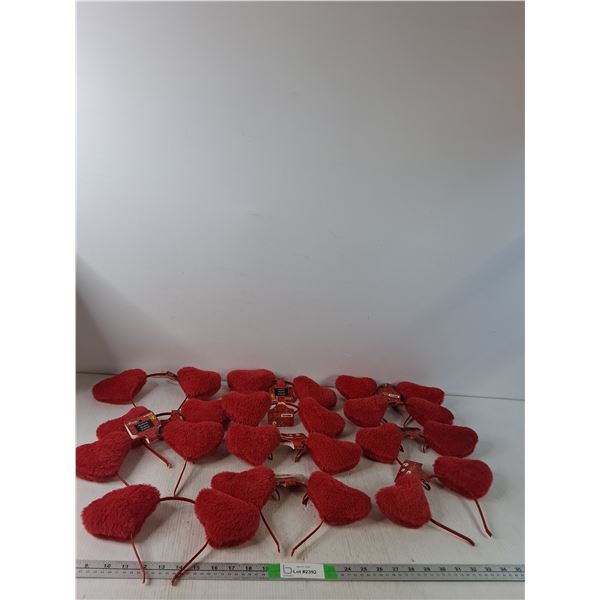 (12) Heart Headbands