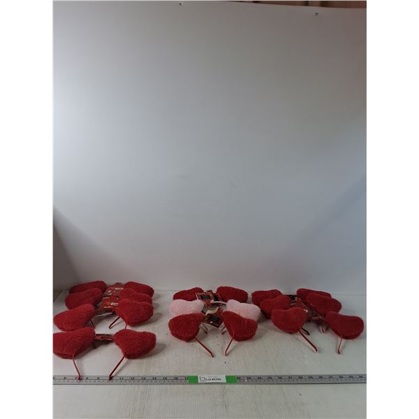 (10) Heart Headbands