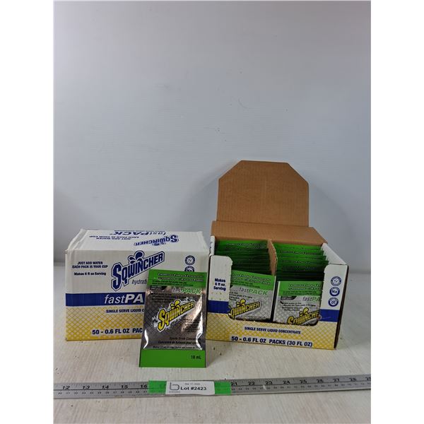 (2) Boxes of Sqwicher Sports Drink Concentrate: Lemon-Lime Flavour - PICK UP