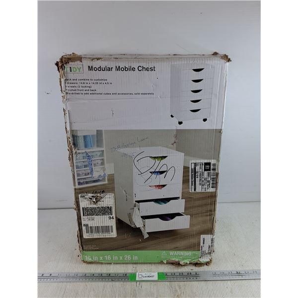Modular Mobile Chest ( as is, cannot ship)