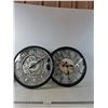 Image 1 : Clear Plastic Analog Clocks Decor 20" - PICK UP