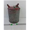 Image 1 : Vintage Galvanized  Can 12"
