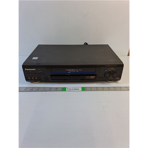 Vintage  - VHS Player - Panasonic - No Remote  - Powers On  - As Is