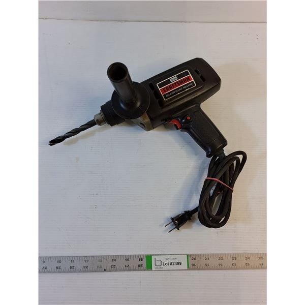 Vintage  - Craftsman 3/8 " Drill - Chuck Wrench not Included - Power On