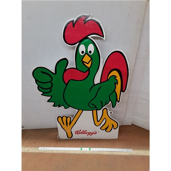 * Vintage  - Cornelius Rooster  - Kellogs Corn Flakes (47" x 30") Cannot Ship
