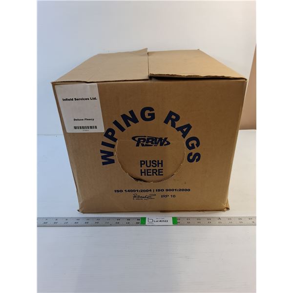 * Shop Rags - Full Box,  (19" x 15" x 14") Cannot Ship