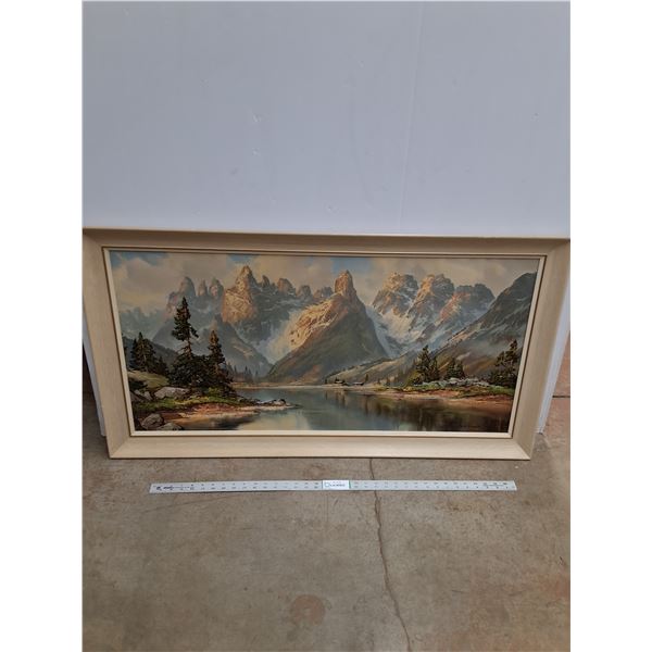 * Painting - 'In the Dolomites' by Arno Lemke  (Print 43 1/2" x 24") Cannot Ship