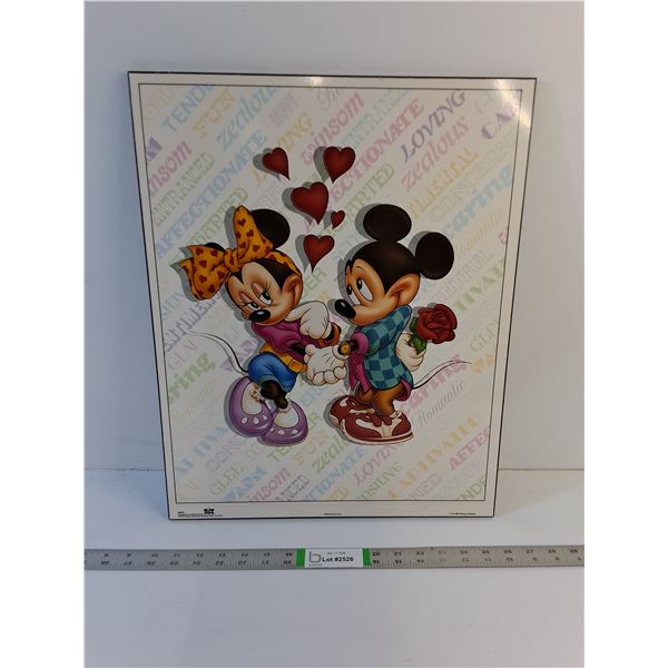 Wall Decor - Mickey & Minnie  (20" x 16")