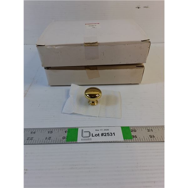 (37) Polished Brass - Cabinet Knobs