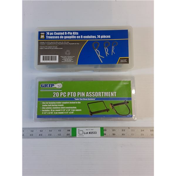 Pins - PTO/Cotter Assorted  - New-In-Box