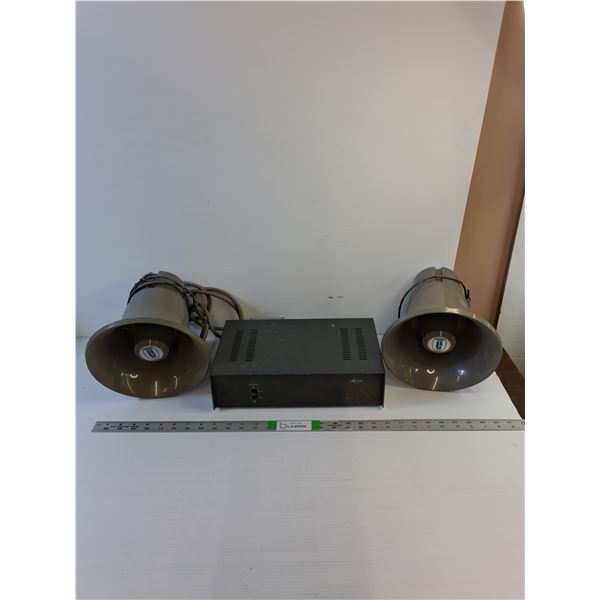 Vintage  - Loudspeaker System (Aiphone) - Powers On  - As Is - PICK UP