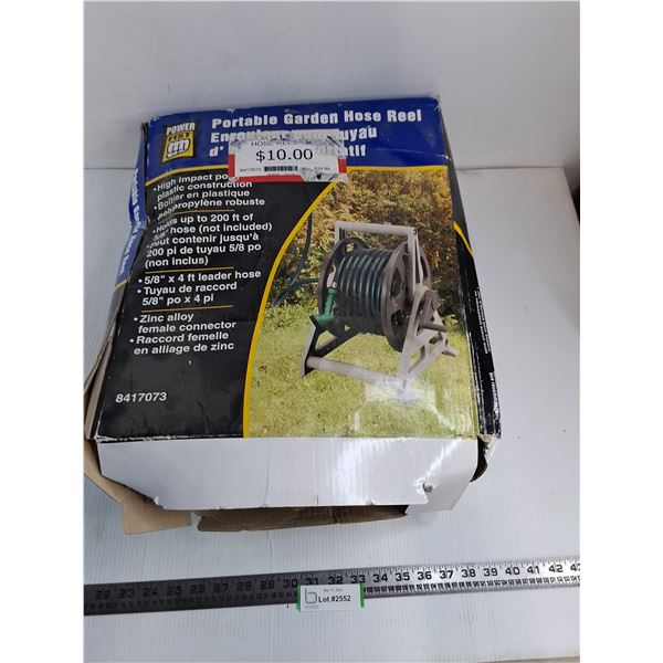 Power Fist Portable Garden Hose Reel - Appears Unused - PICK UP