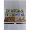 Image 1 : (6) Early 70's License Plates from Saskatchewan & Ontario