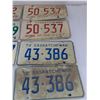 Image 3 : (5) Pairs of Mostly 1970's Saskatchewan License Plates