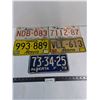 Image 1 : (5) Alberta License Plates