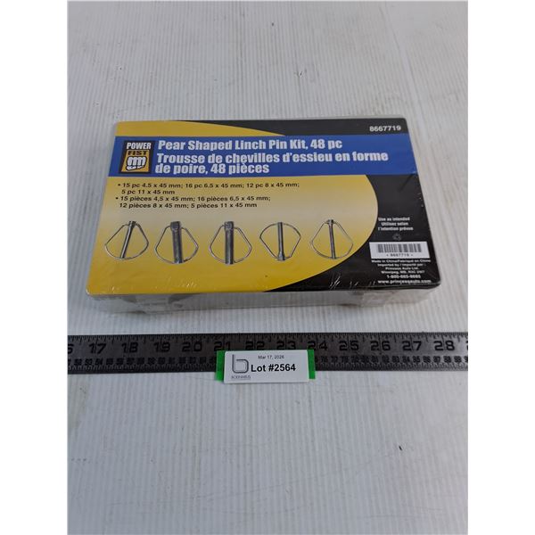 NIB Power Fist 48-Piece Pear Shaped Linch Pin Kit